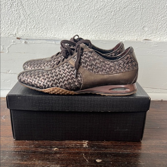 Cole Haan Shoes - Cole Haan Woven Oxford Brown Metallic 9.5B